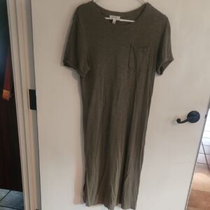 Jessica Simpson Khaki Midi Dress